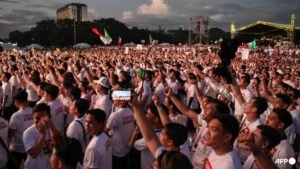 Thousands from Philippine sect protest pro-Duterte senator’s looming arrest