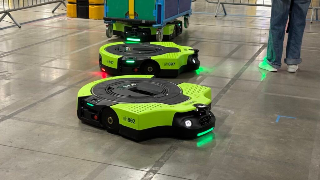 Amazon unveils latest warehouse robot as tech giants continue AI layoffs