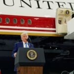 Trump unveils the new Air Force One, a converted Qatari jet