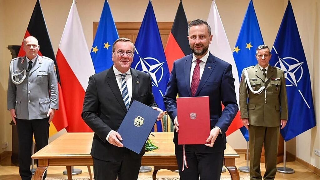 Germany and Poland sign defence deal as European power balance shifts