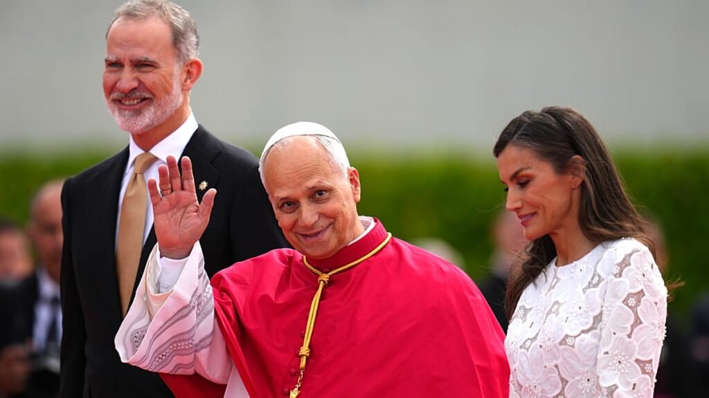 Pope Leo XIV calls for national unity on first day in Spain