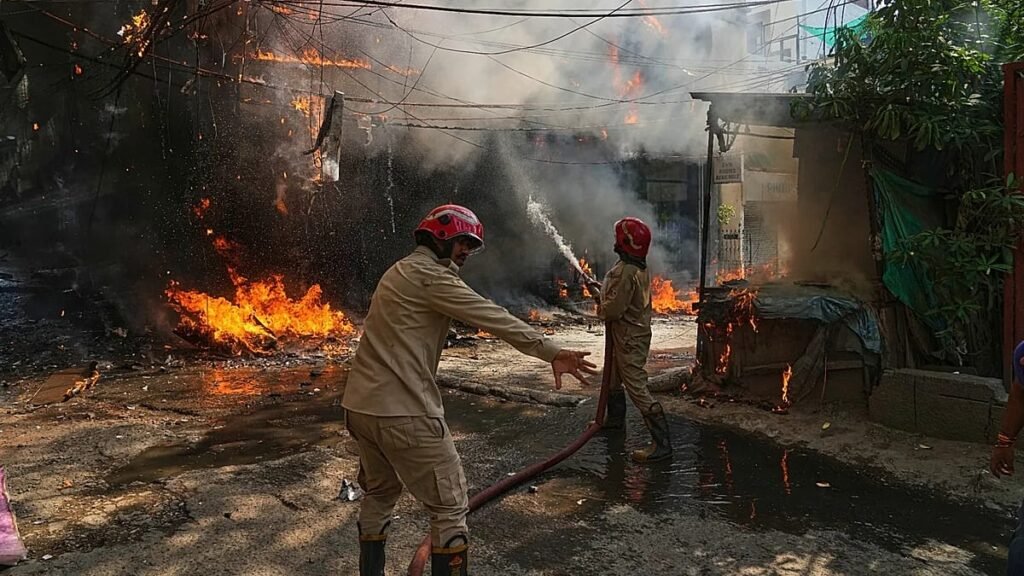 At least 21 people killed in fire at New Delhi hotel, police say