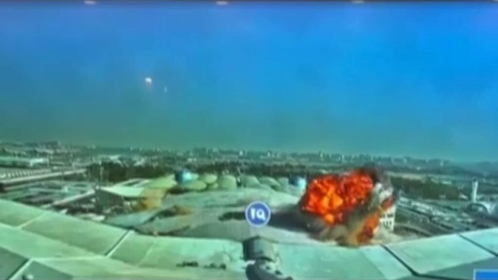 Video. Video shows moment drone hits Kuwait airport terminal