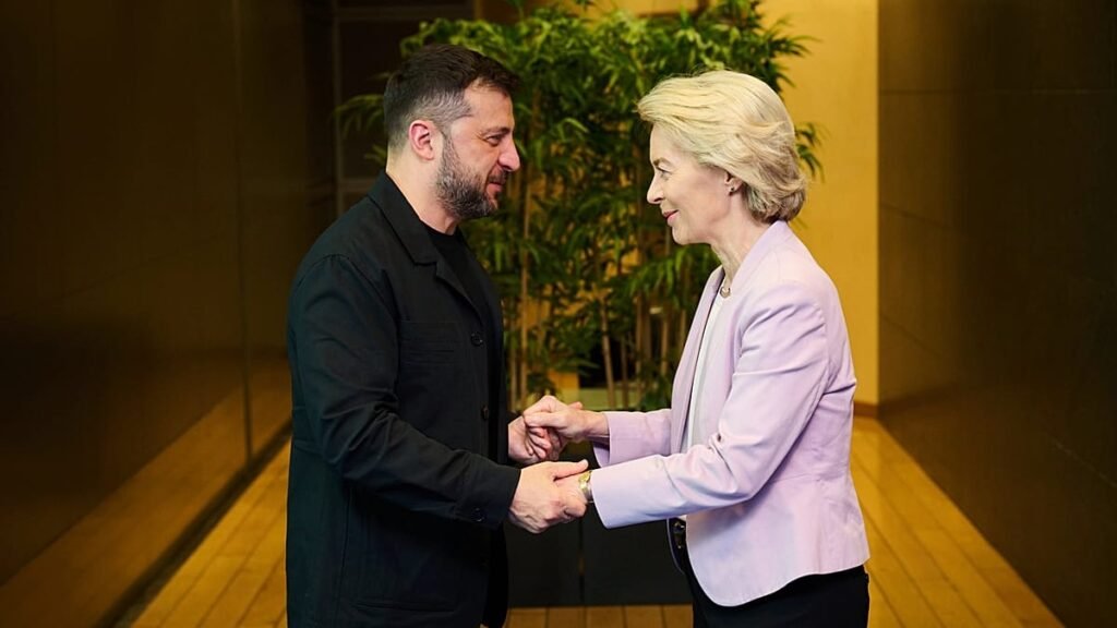 Von der Leyen announces first payment to Ukraine under €90bn loan