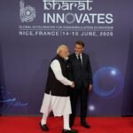 Macron and Modi meet in France for Indian tech showcase
