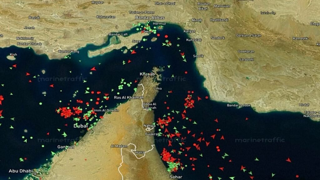Video. Timelapse video shows ships moving through the Strait of Hormuz since reopening