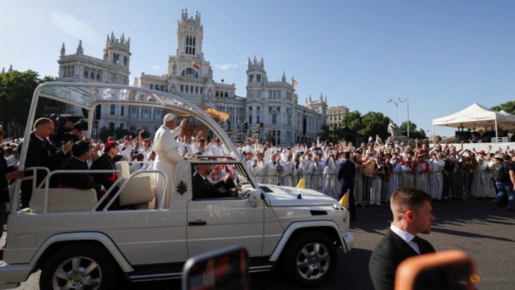 Pope Leo tells 1.2 million crowd in Madrid that God stands with the poor