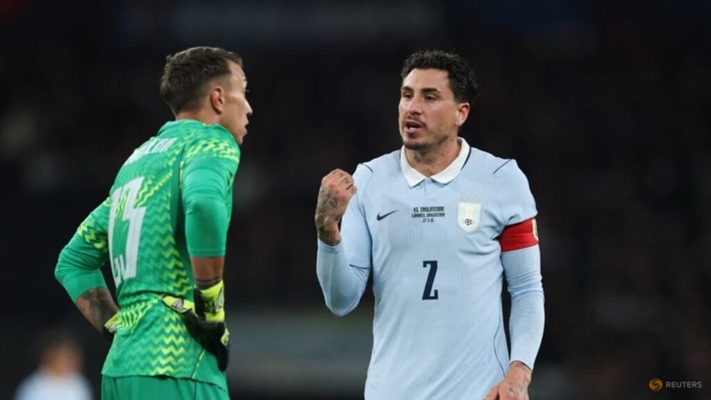 Gimenez benched, Araujo not in squad as Uruguay take on Saudi Arabia