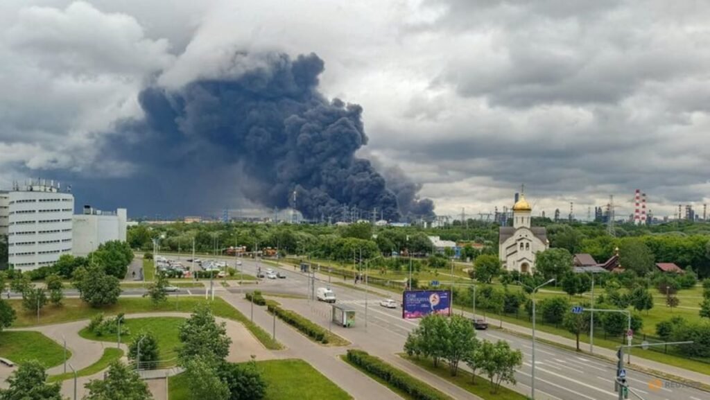 Ukraine brings the war to Moscow as huge blasts shake refinery