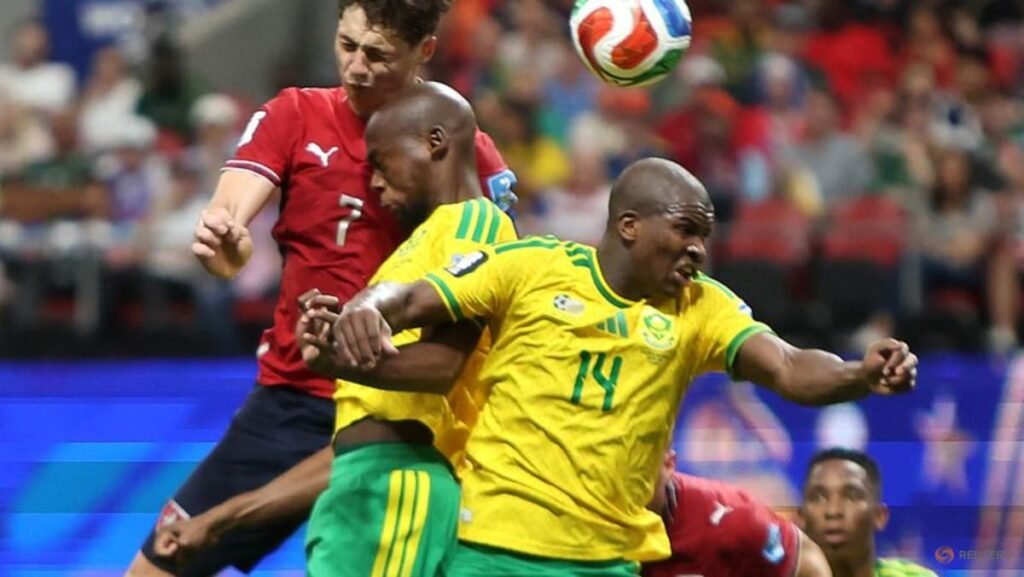 South Africa salvage draw with late penalty after Czechs take early lead