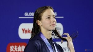 American Douglass breaks 50m freestyle world record
