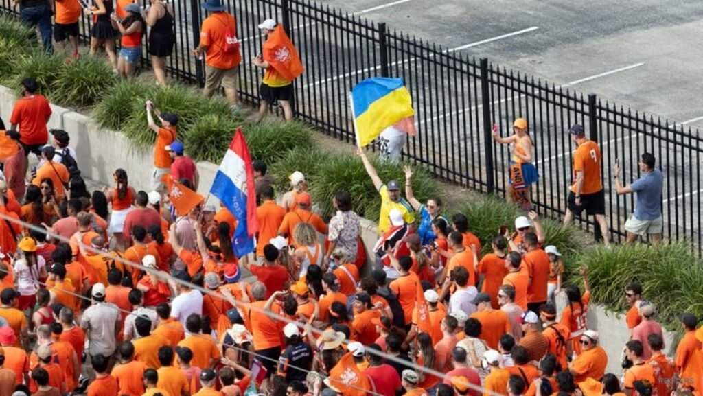 Local World Cup fans wave many flags in multicultural Houston