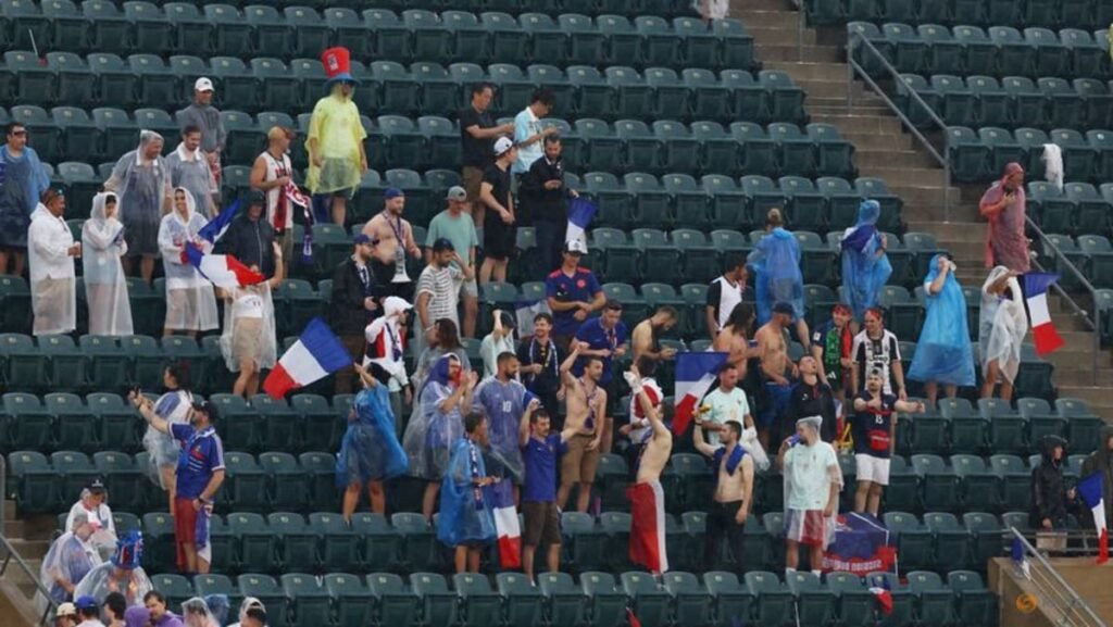 France v Iraq World Cup game second half in Philadelphia delayed due to thunderstorms, FIFA says