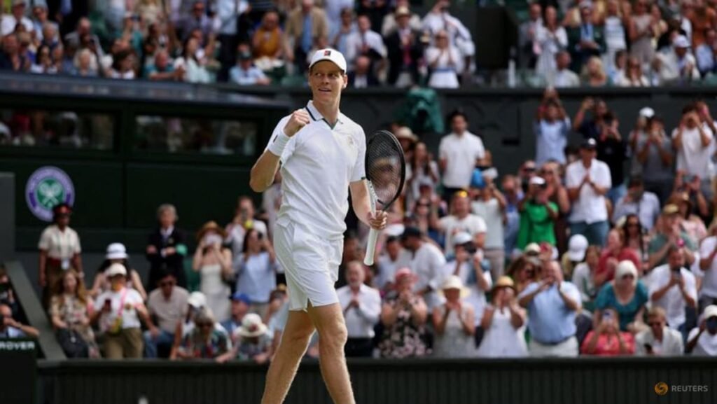Sinner says he was lucky to escape unscathed after Wimbledon fall