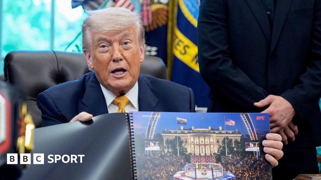 UFC Freedom 250: Donald Trump says Eiffel Tower-like UFC structure may stay at White House