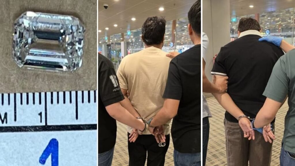 Two men arrested after allegedly swapping diamond worth over S$235,000 with fake at a store