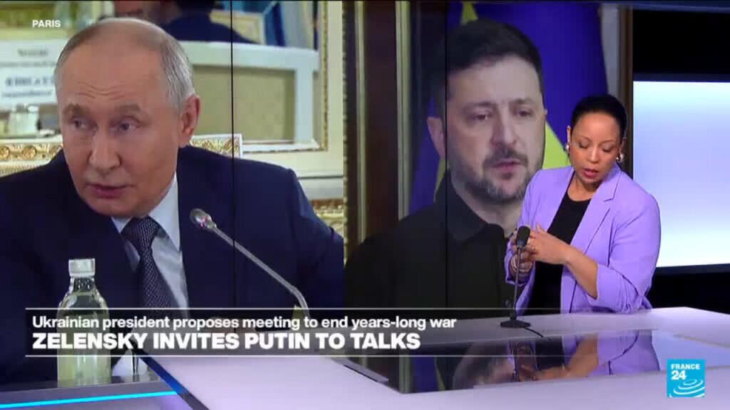War in Ukraine: Zelensky proposes face-to-face meeting with Putin to end years-long war