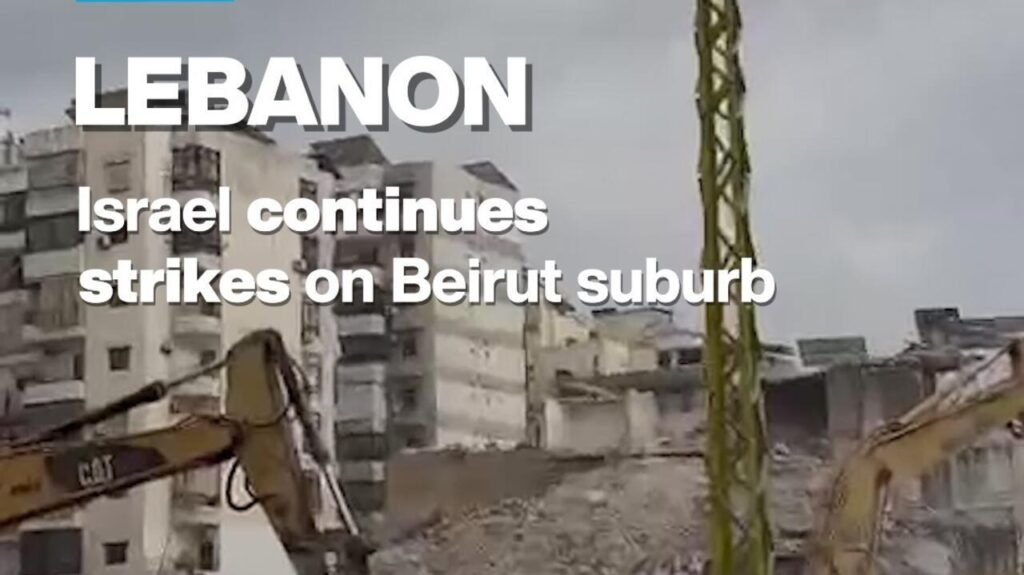 Israel continues strikes on Beirut suburb