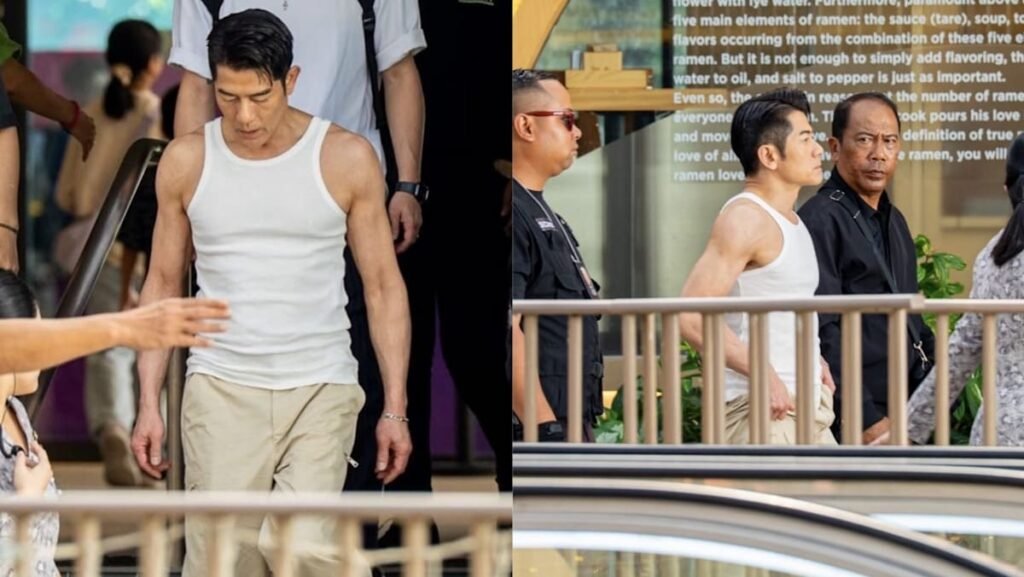 Hong Kong star Aaron Kwok spotted around Singapore, from Changi Airport to Sentosa