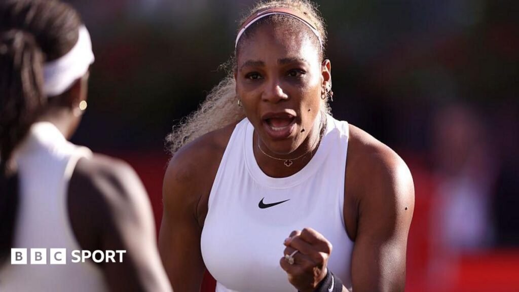Serena Williams wins on return at Queen’s after nearly four years away from tennis