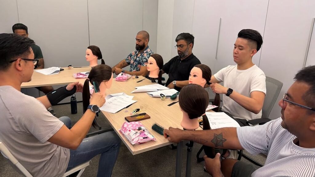 These stay-at-home dads started a workshop to help fathers style their daughters’ hair