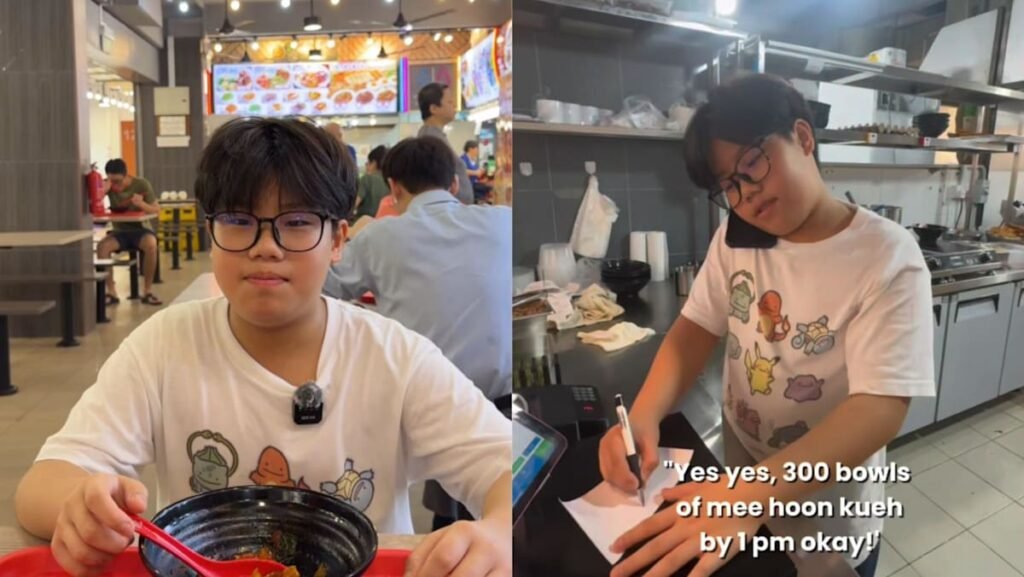 ‘I’m too famous already’: 12-year-old goes viral for promoting his mother’s mee hoon kueh stall