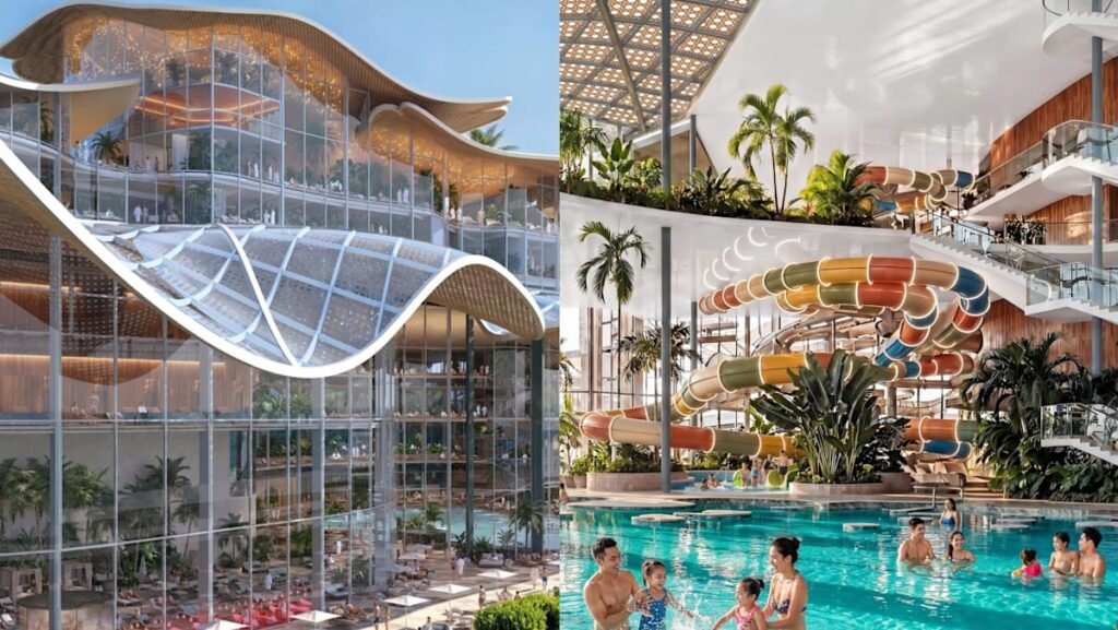 Singapore’s new wellness destination in 2030: Pools, water slides, saunas and tropical gardens at Marina South