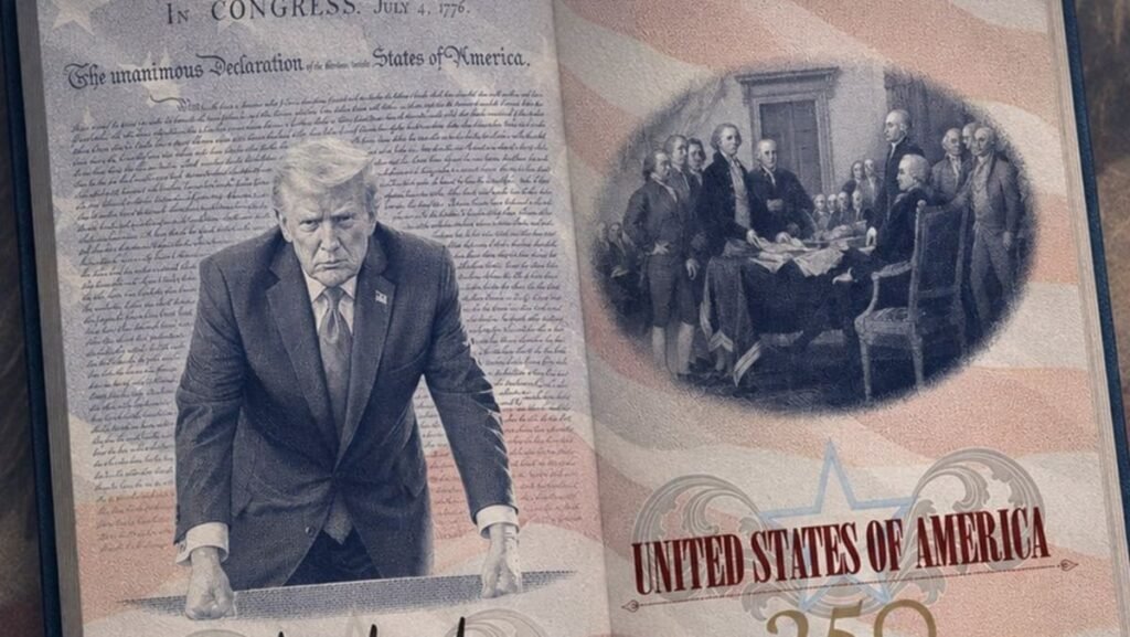 Trump unveils new US passport – with picture of himself