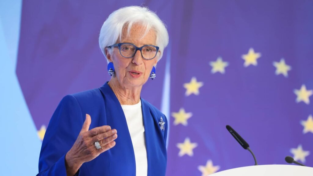 Christine Lagarde leaves door open to early ECB exit, as she mulls French politics