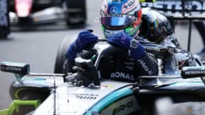 F1 leader Antonelli powers past Hamilton for first sprint win