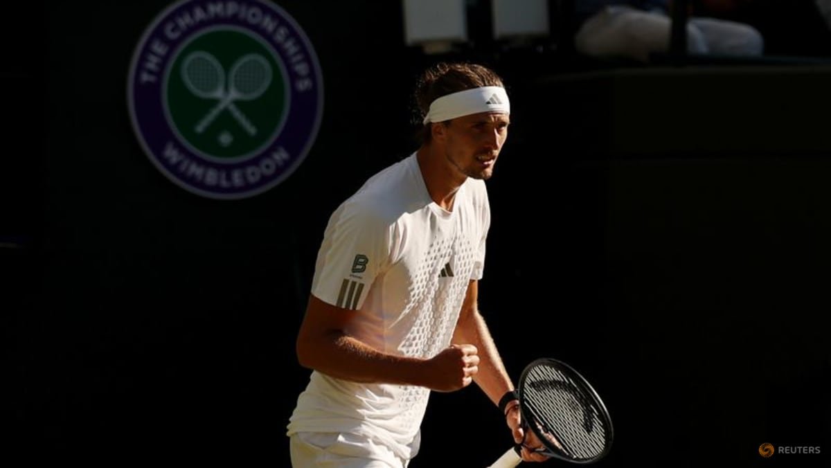 Zverev eases into Wimbledon last 16, says just getting started