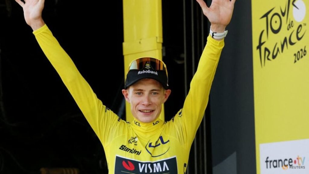 Vingegaard closes difficult chapter as he dons Tour yellow jersey