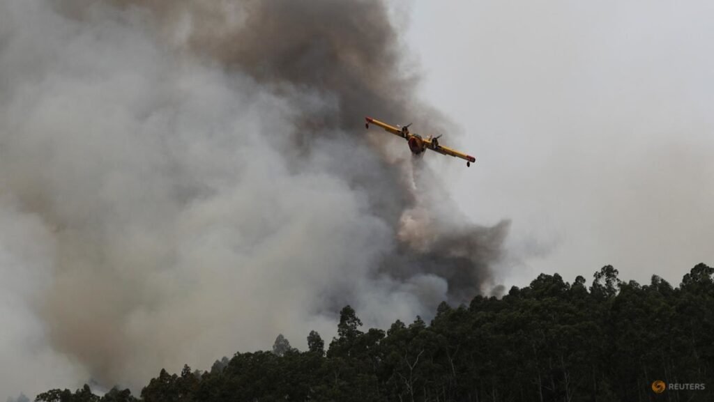 Hundreds of firefighters battle to contain Portugal blaze