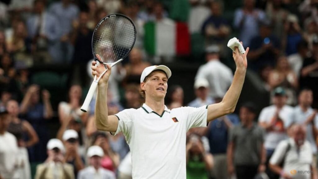 Sinner sees off qualifier Mochizuki for Wimbledon quarter-final spot