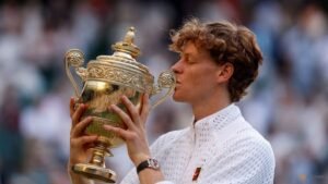 Sinner passes stern Zverev test in final to stay on Wimbledon throne