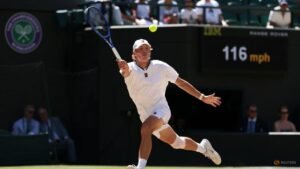 Cruz Hewitt sets sights on playing Australian Open after losing Wimbledon boys’ final