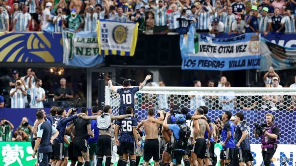 Holders Argentina beat England 2-1 to set up World Cup final against Spain