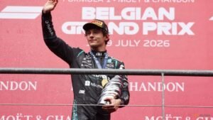 Antonelli wins in Belgium as Russell crashes out