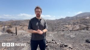 Spain wildfires: Inside the village at epicentre of blaze