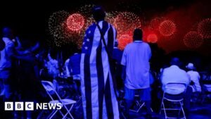 US celebrates its 250th birthday with fireworks, flyovers and football
