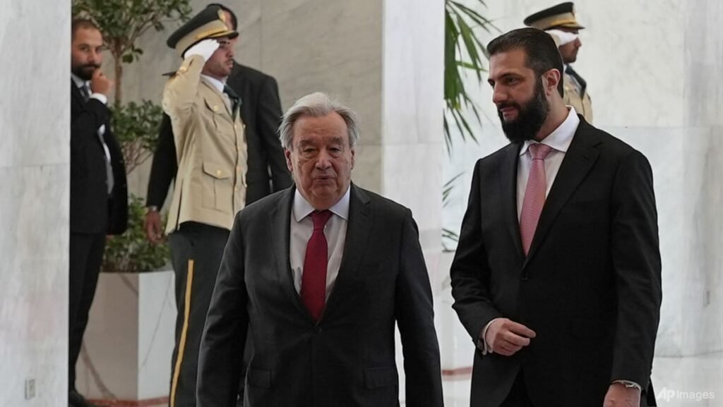 UN chief urges immediate removal of all Syria sanctions