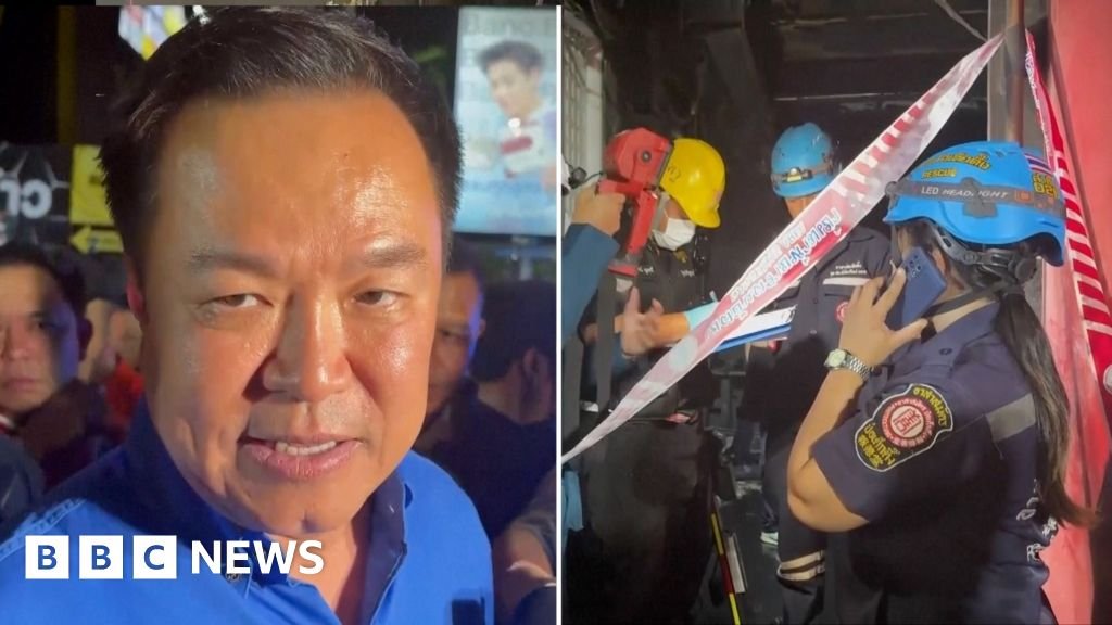 Thailand PM visits aftermath of deadly Bangkok bar fire