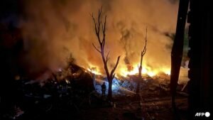 Russian barrage on Ukraine kills 9, wounds dozens