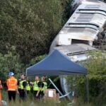 Two severely injured as train derails in southeast England