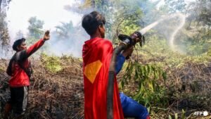 ‘Keep up the spirit’: Indonesian teenage ‘Superman’ joins wildfire fight