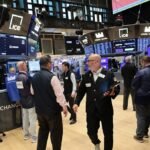 Stocks mostly drop as Mideast hopes dim, interest rates rise
