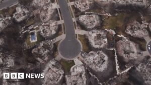 Drone captures devastating aftermath of Spokane wildfires