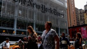New York Times’ slower subscriber growth in busy news cycle sparks share selloff