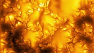 Swirling, vortex-like patterns observed on the sun’s surface