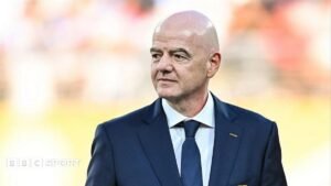 Gianni Infantino: Uefa says Fifa’s backing of its president ‘changes nothing’
